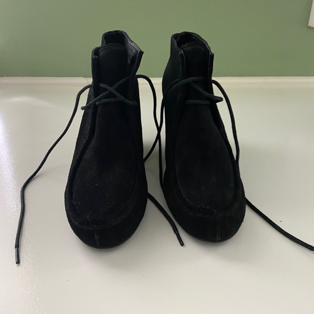 Dolce Vita DV Pilar Lace Up Wedge Bootie